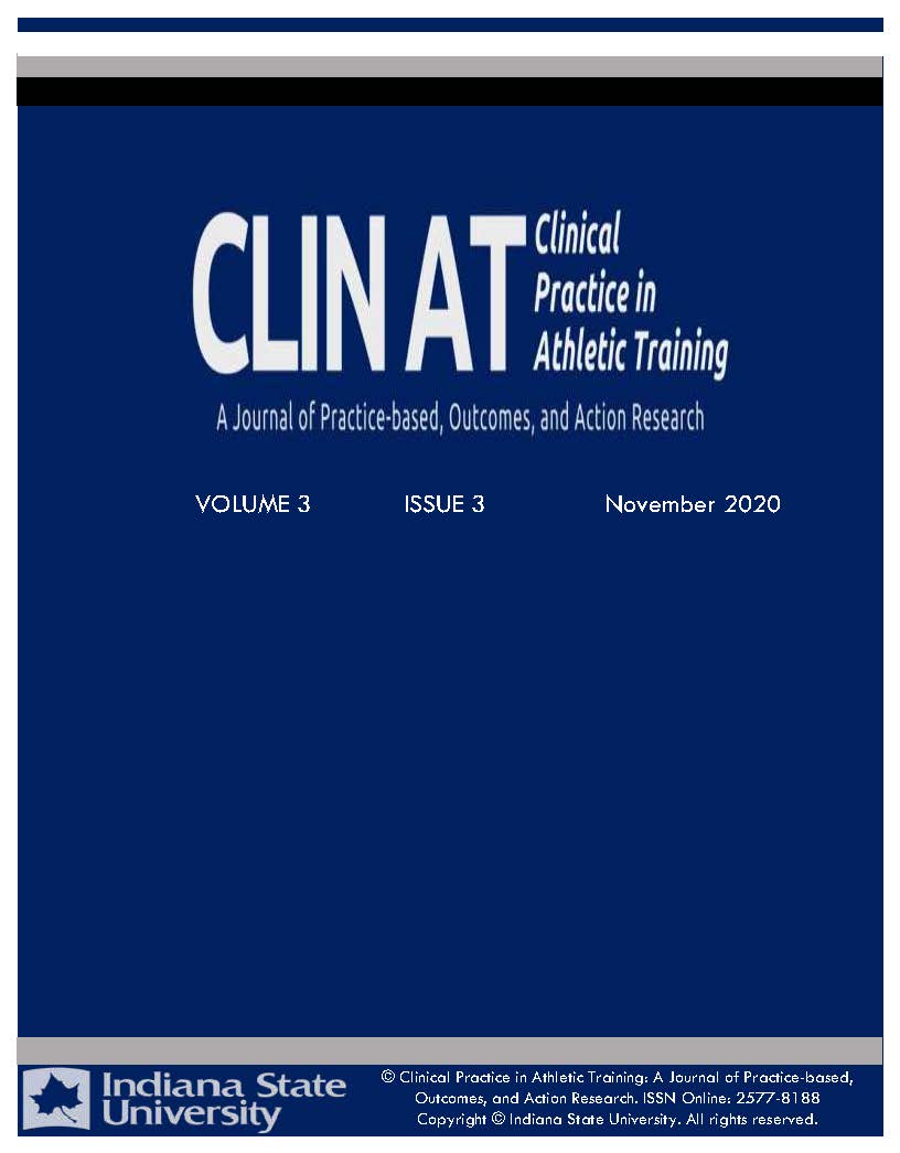 					View Vol. 3 No. 3 (2020): Fall 2020 - Translating Evidence in to Practice in Athletic Training 
				